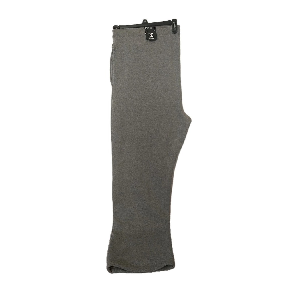 Xersion Men's Big And Tall Gray Fleece Open Bottom Sweat Pants Lounge Pants 3XLT